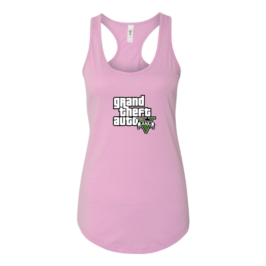 Women's GTA 5 Grand Theft Auto V Racerback Tank Top Game