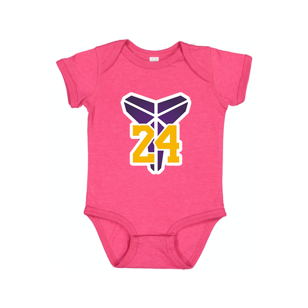 Kobe Bryant Mamba 24 Baby Romper Onesie