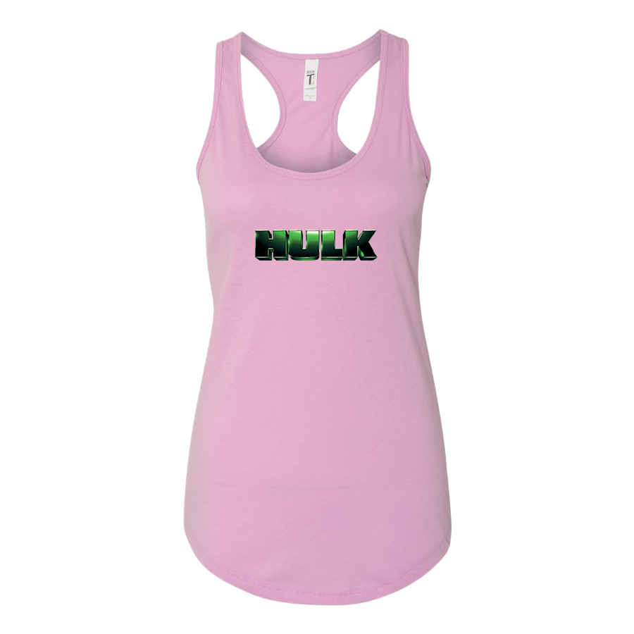 Women's The Hulk Marvel Superhero Racerback Tank Top