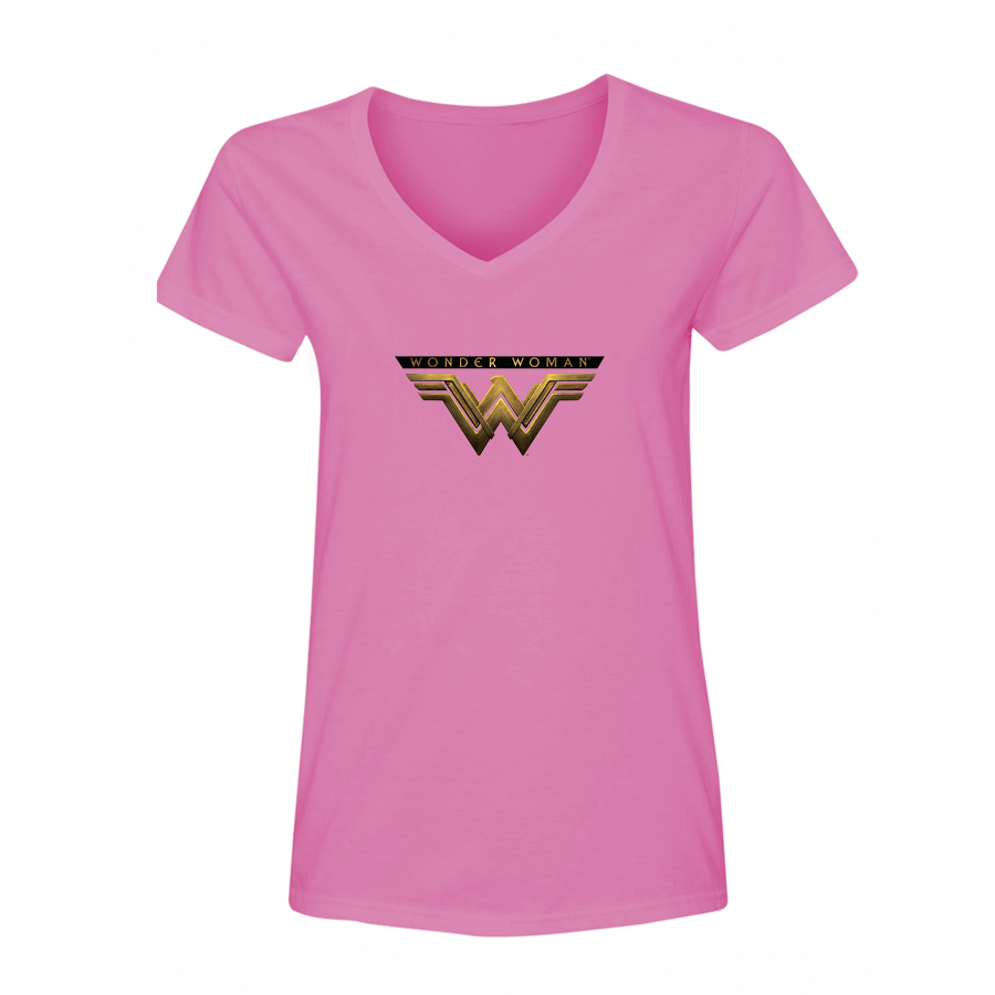 Women's Wonder Woman DC Superhero V-Neck T-Shirt