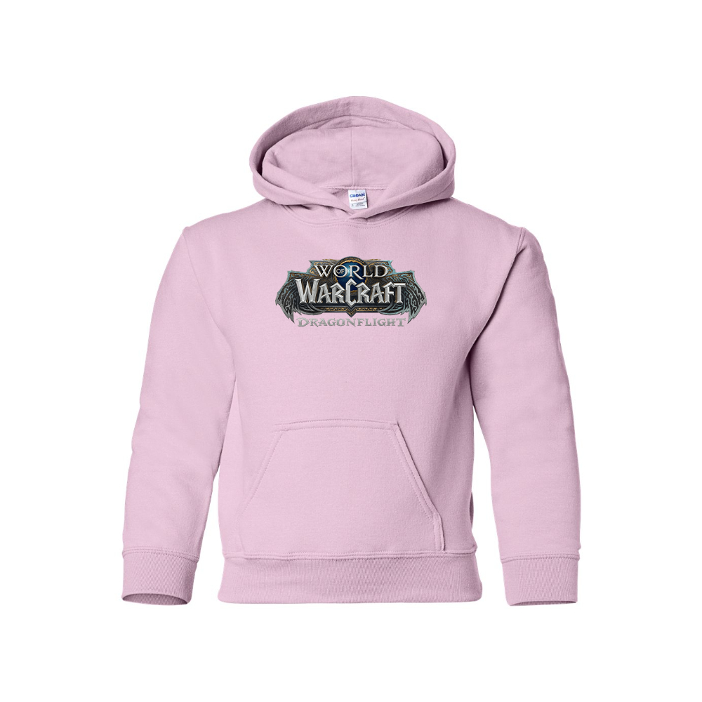 Youth Kids World of Warcraft Dragon Flight Game  Pullover Hoodie