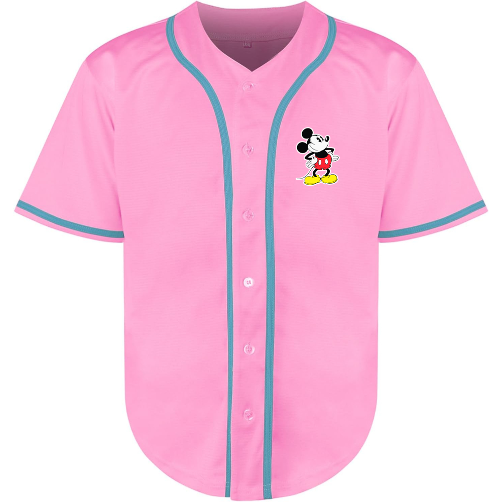 Men's Mickey Mouse Cartoon Baseball Jersey