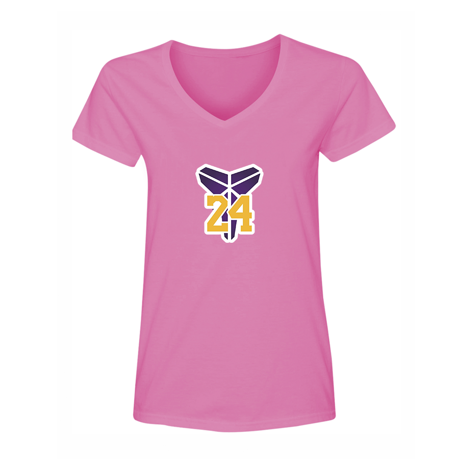 Women's Kobe Bryant Mamba 24 V-Neck T-Shirt