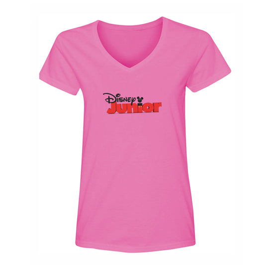 Women's Disney Cartoon Junior V-Neck T-Shirt