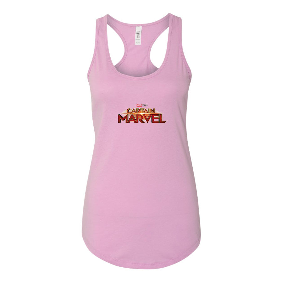 Women's Captain Marvel Superhero  Racerback Tank Top