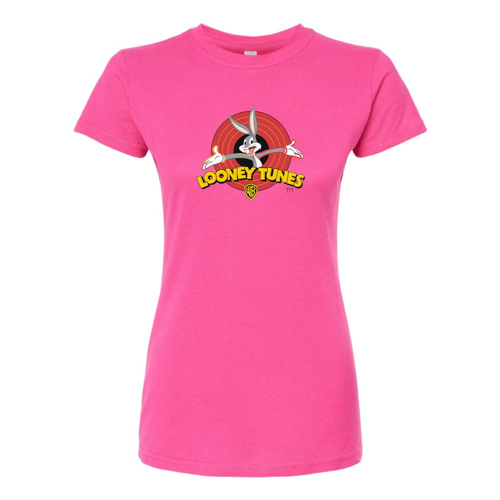 Women's Looney Tunes Warner Brothers Cartoon Round Neck T-Shirt