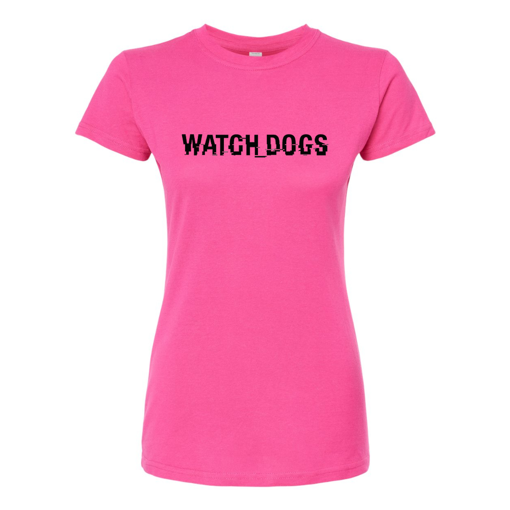 Women's Watch Dogs Video Game Round Neck T-Shirt