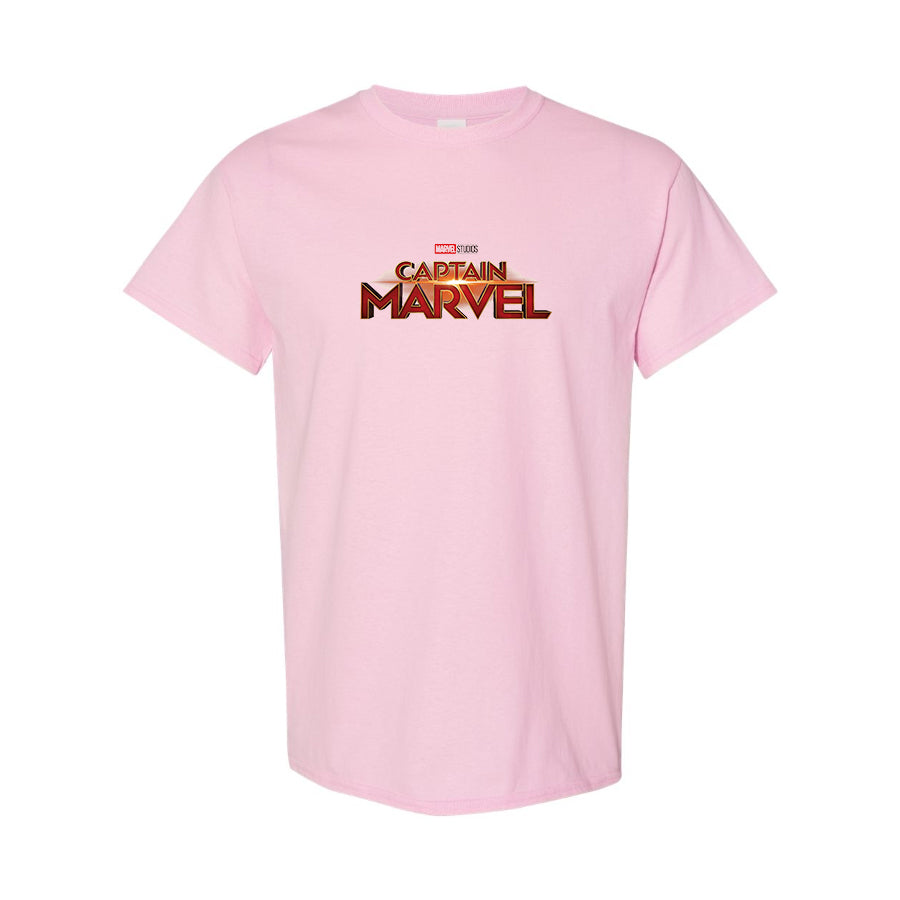 Men's Captain Marvel Superhero  Cotton T-Shirt