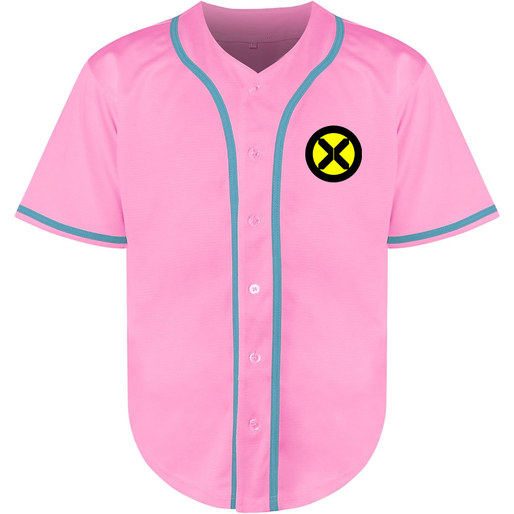 Men's X-Men Marvel Comics Superhero Baseball Jersey