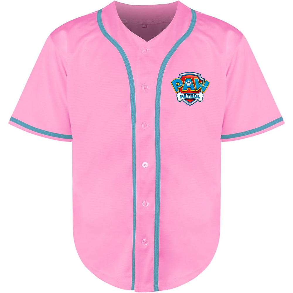 Men's Paw Patrol Cartoon Baseball Jersey