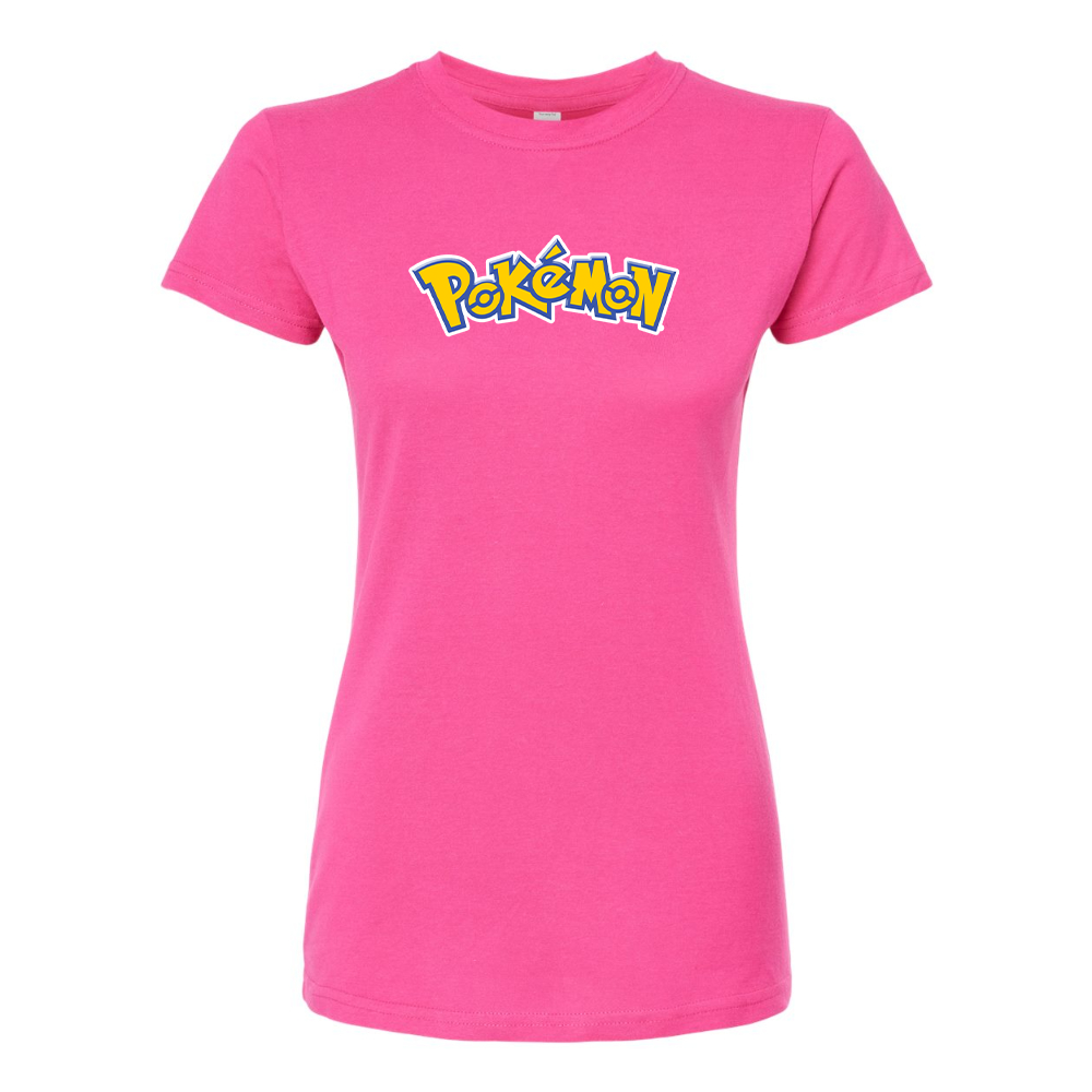 Women's Pokemon Cartoon Round Neck T-Shirt