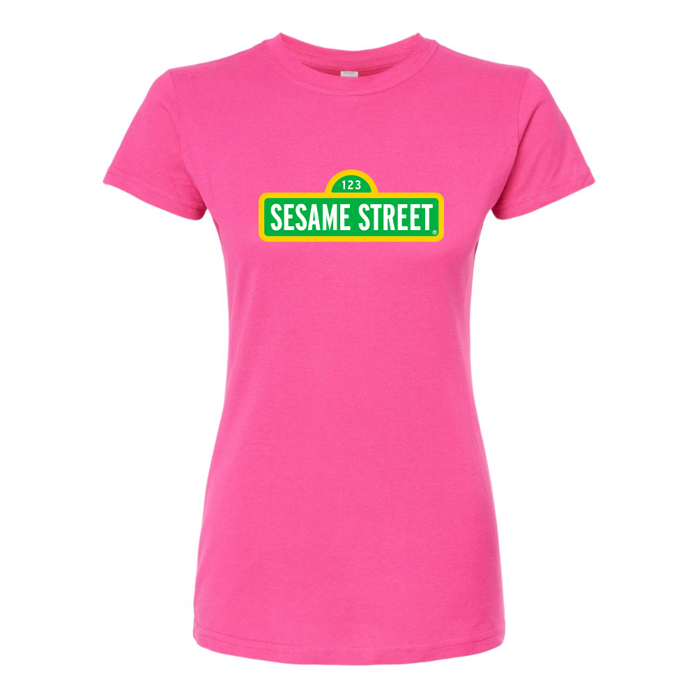 Women's Sesame Street Show Round Neck T-Shirt