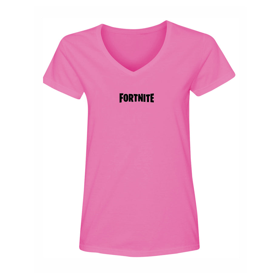 Women's Fortnite Battle Royale Game  V-Neck T-Shirt