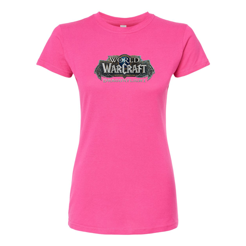 Women's World of Warcraft Dragon Flight Game Round Neck T-Shirt