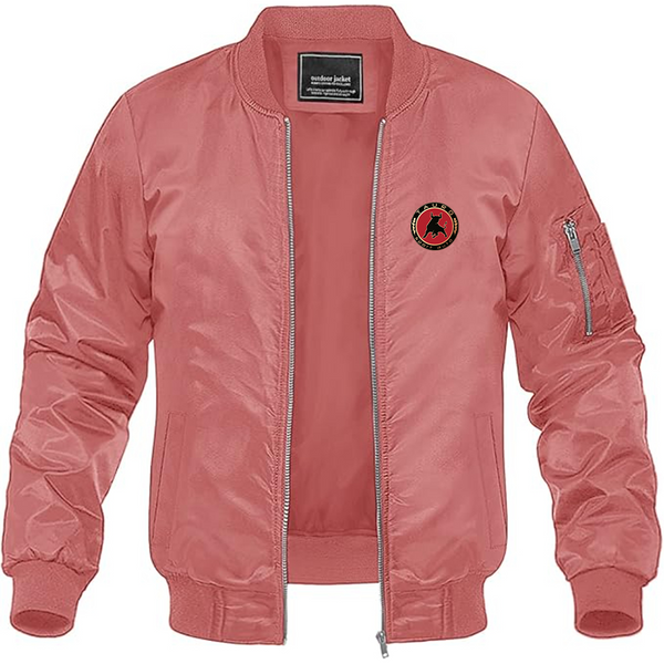 Men's Tauro Sport Auto Logo Lightweight Bomber Jacket Windbreaker Softshell Varsity Jacket Coat