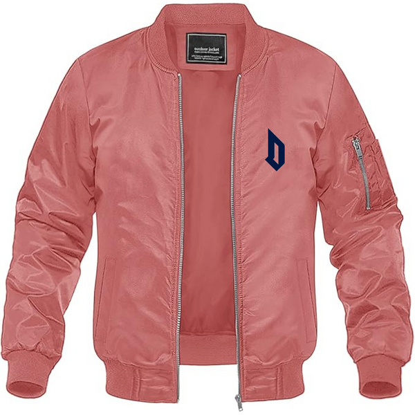 Men's  Duquesne Dukes Lightweight Bomber Jacket Windbreaker Softshell Varsity Jacket Coat