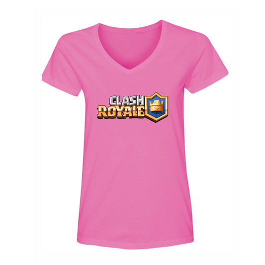 Women's Clash Royale Game V-Neck T-Shirt