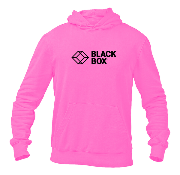 Men's Black Box Logo Pullover Hoodie