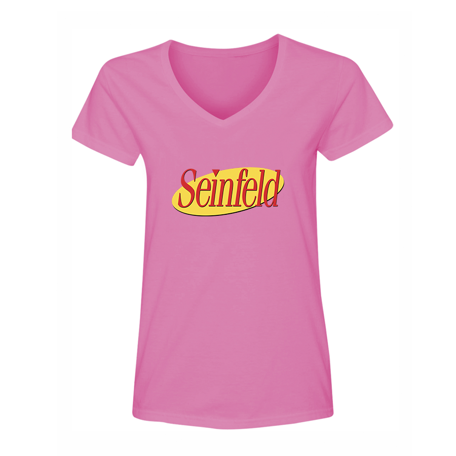 Women's Seinfeld Sitcom Show V-Neck T-Shirt