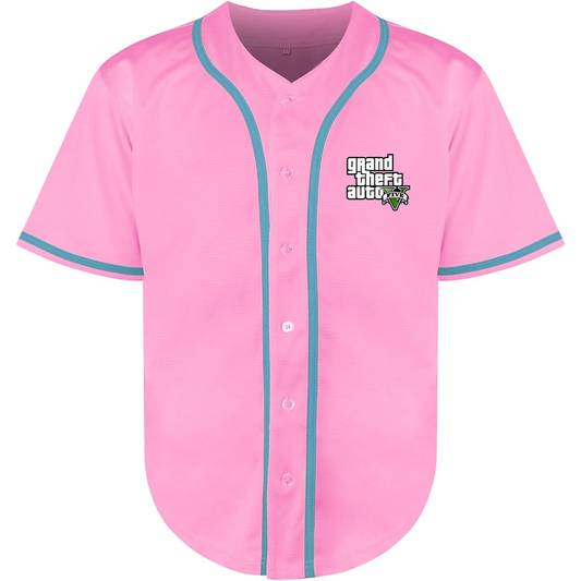 Men's GTA 5 Grand Theft Auto V Baseball Jersey Game