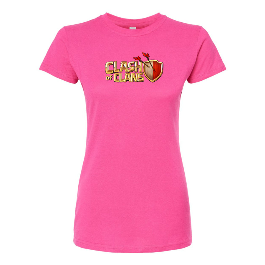 Women's Clash of Clans Game Round Neck T-Shirt