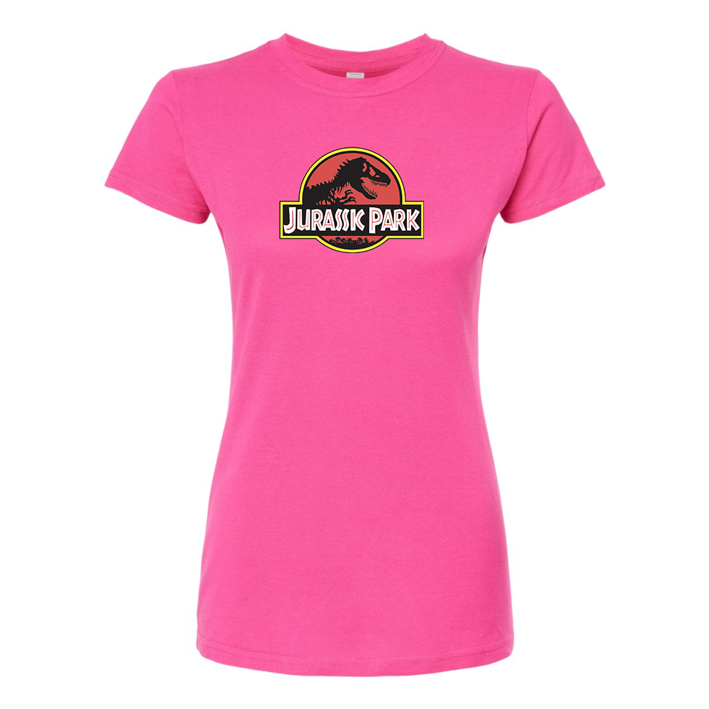 Women's Jurassic Park Movie Round Neck T-Shirt