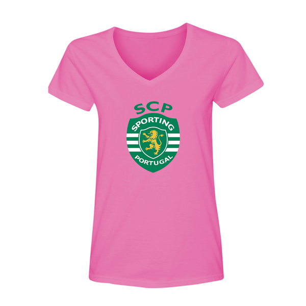 Women's Sporting CP FC V-Neck T-Shirt