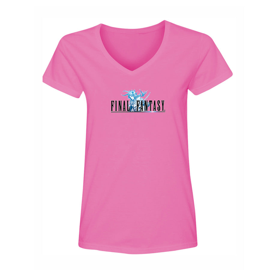 Women's Final Fantasy Game V-Neck T-Shirt