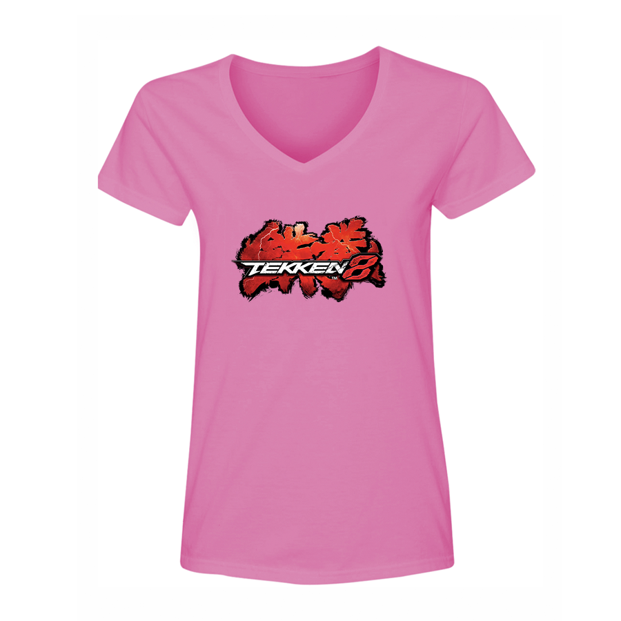 Women's Tekken 8 Game PS5 V-Neck T-Shirt