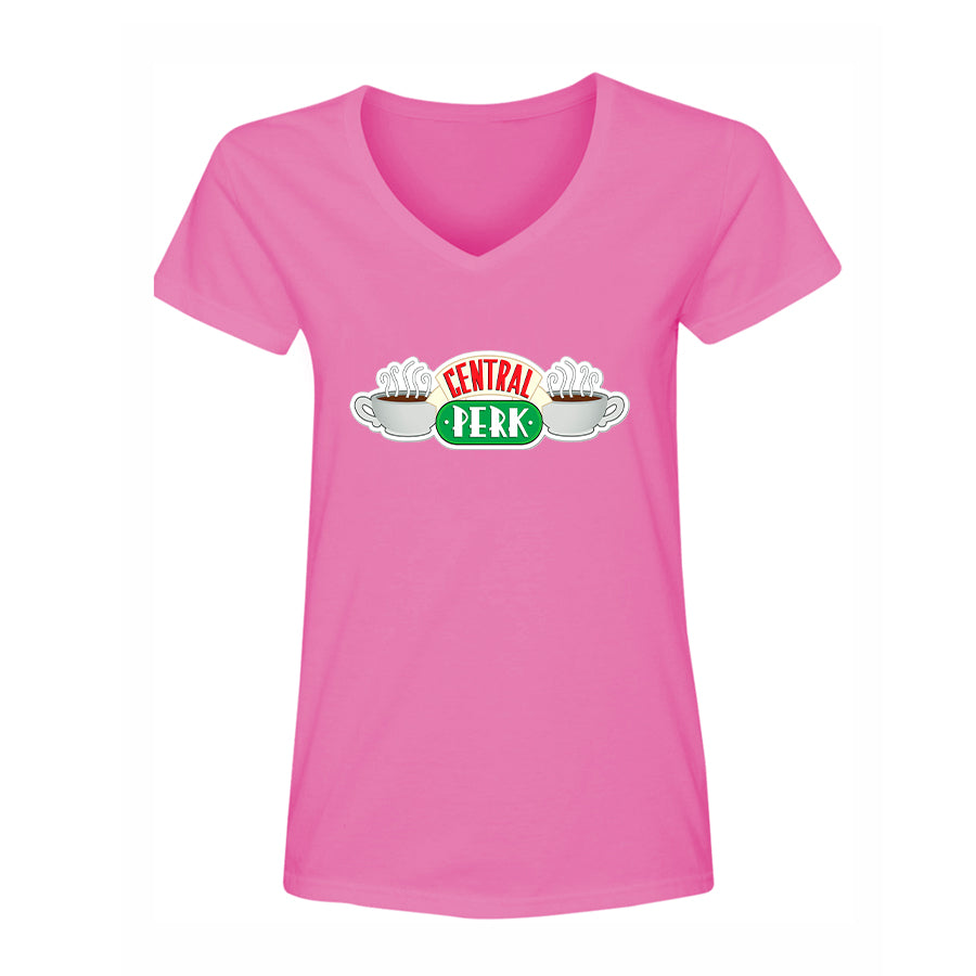 Women's Central Perk Friends Show V-Neck T-Shirt