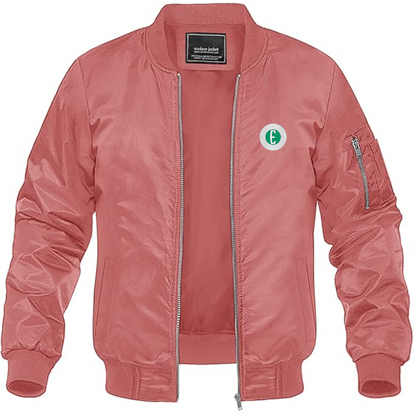 Men's Edsel Logo Lightweight Bomber Jacket Windbreaker Softshell Varsity Jacket Coat