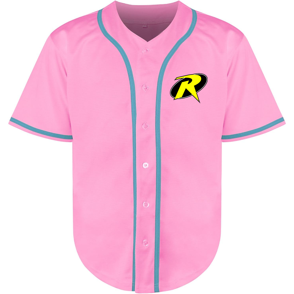 Men's Robin DC Comics Superhero Baseball Jersey