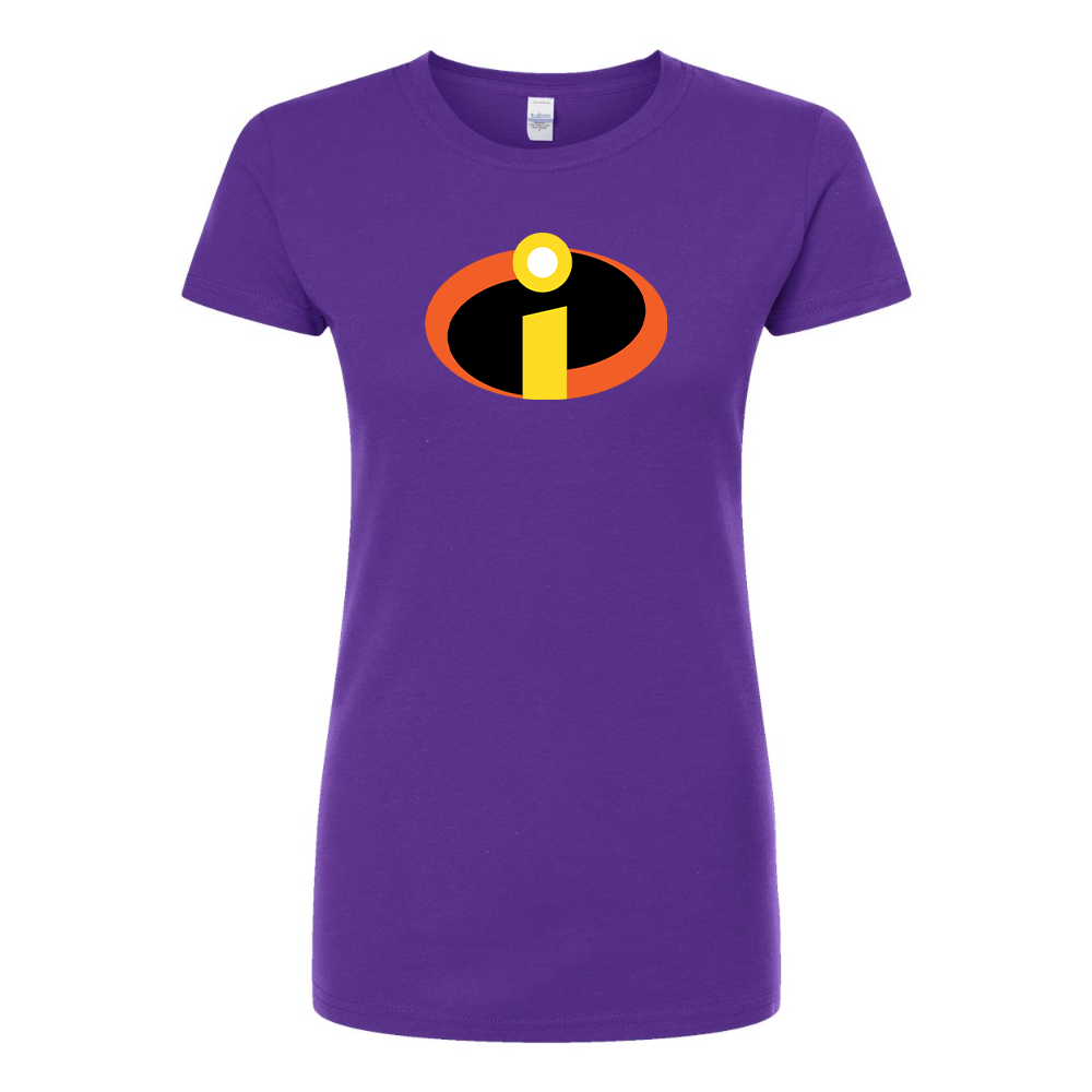 Women's The Incredibles Cartoon Round Neck T-Shirt