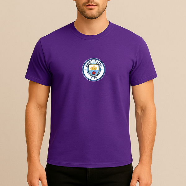 Men's Manchester City Soccer Cotton T-Shirt