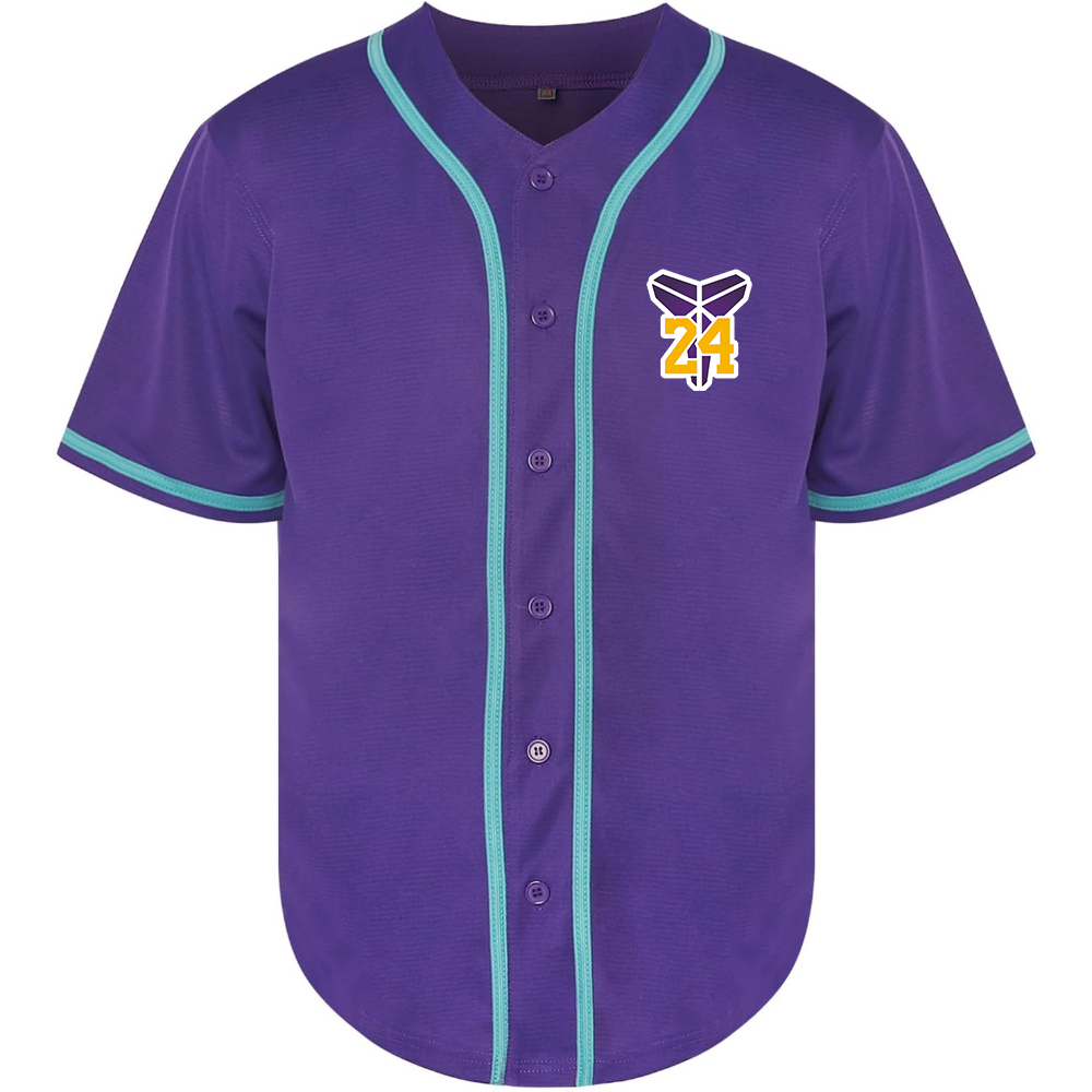 Men's Kobe Bryant Mamba 24 Baseball Jersey