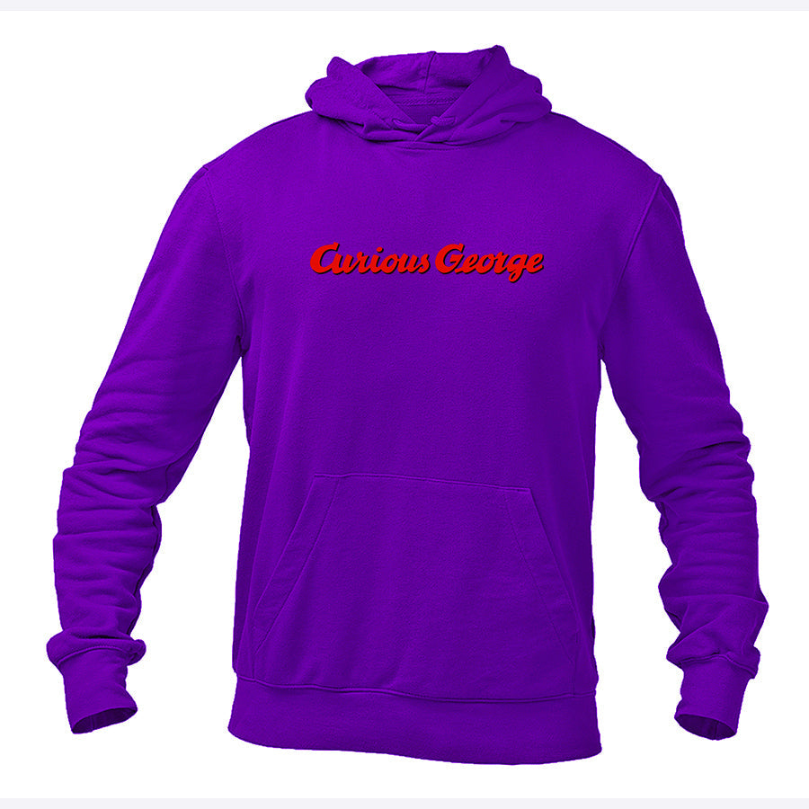 Men's Curious George Cartoon Pullover Hoodie