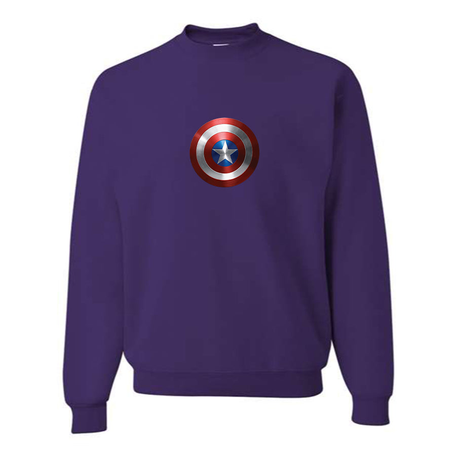 Men's Captain America Superhero Crewneck Sweatshirt