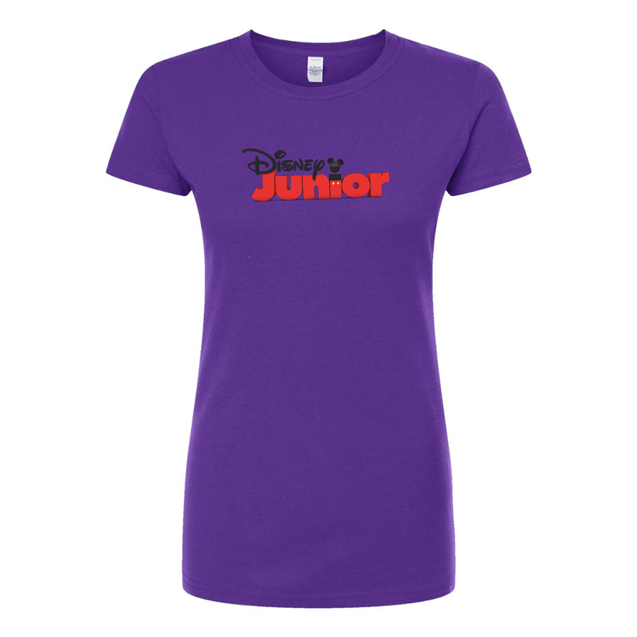 Women's Disney Cartoon Junior Round Neck T-Shirt