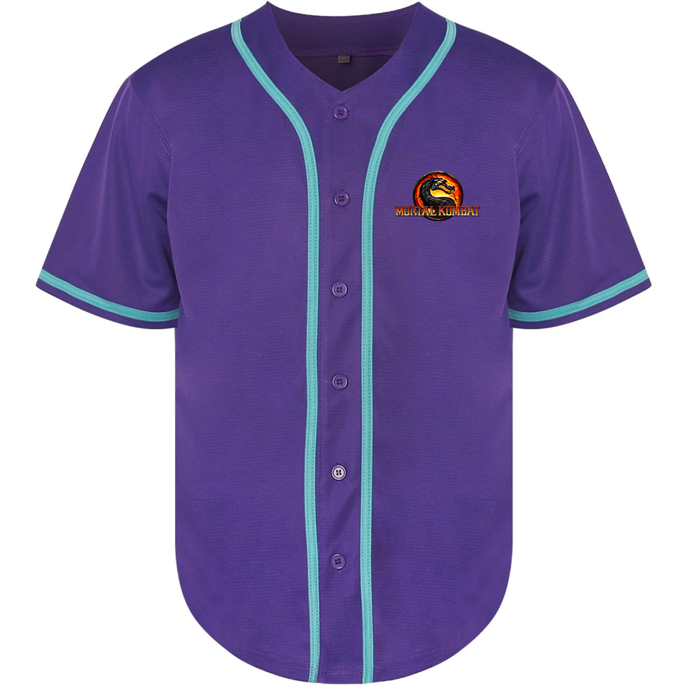 Men's Mortal Kombat Game Baseball Jersey