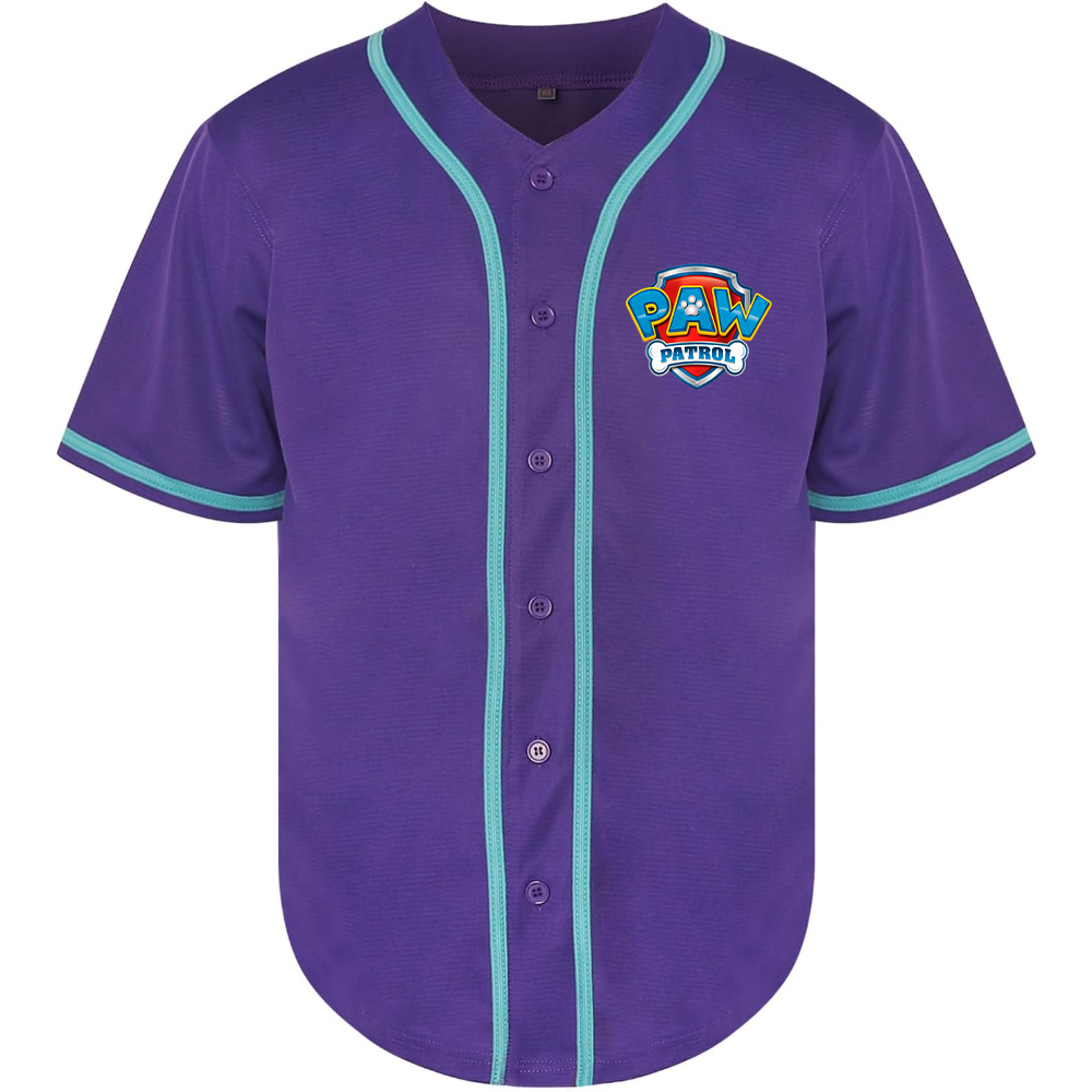 Men's Paw Patrol Cartoon Baseball Jersey