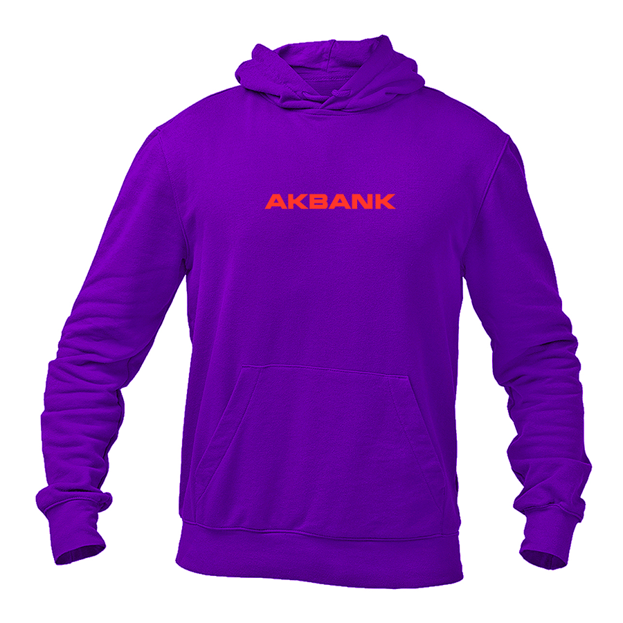 Men's Akbank Logo   Pullover Hoodie