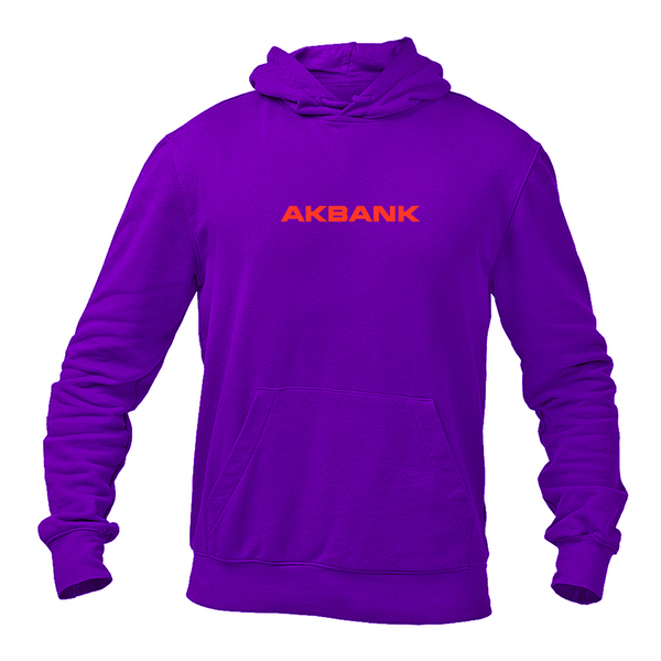Men's Akbank Logo   Pullover Hoodie