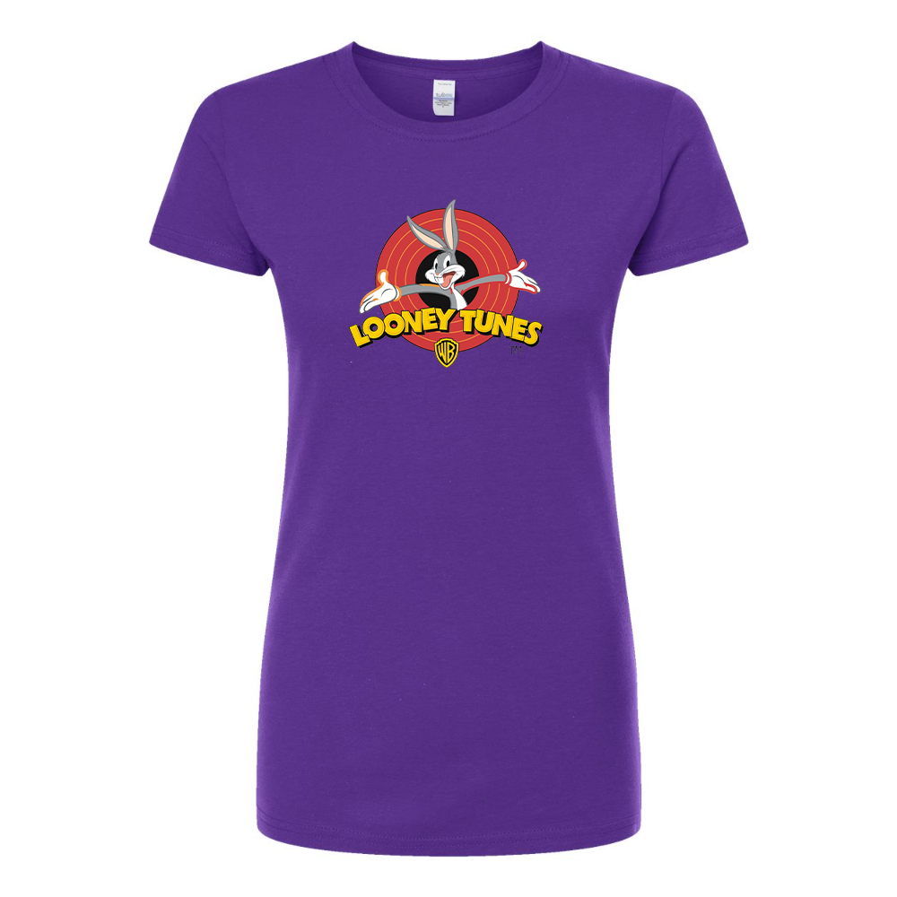 Women's Looney Tunes Warner Brothers Cartoon Round Neck T-Shirt