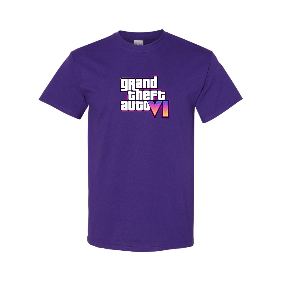 Men's GTA 6 Grand Theft Auto VI Cotton T-Shirt Game