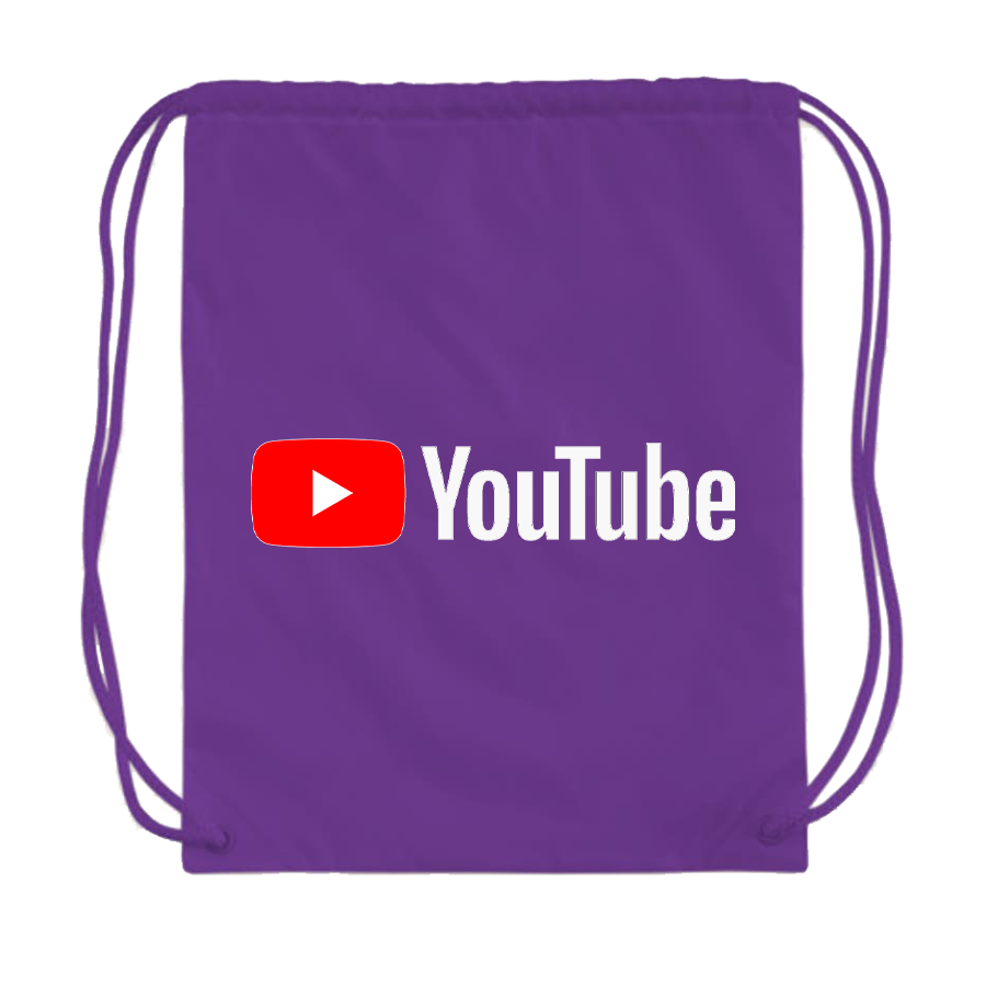 YouTube Social Video Steaming Drawstring Bag