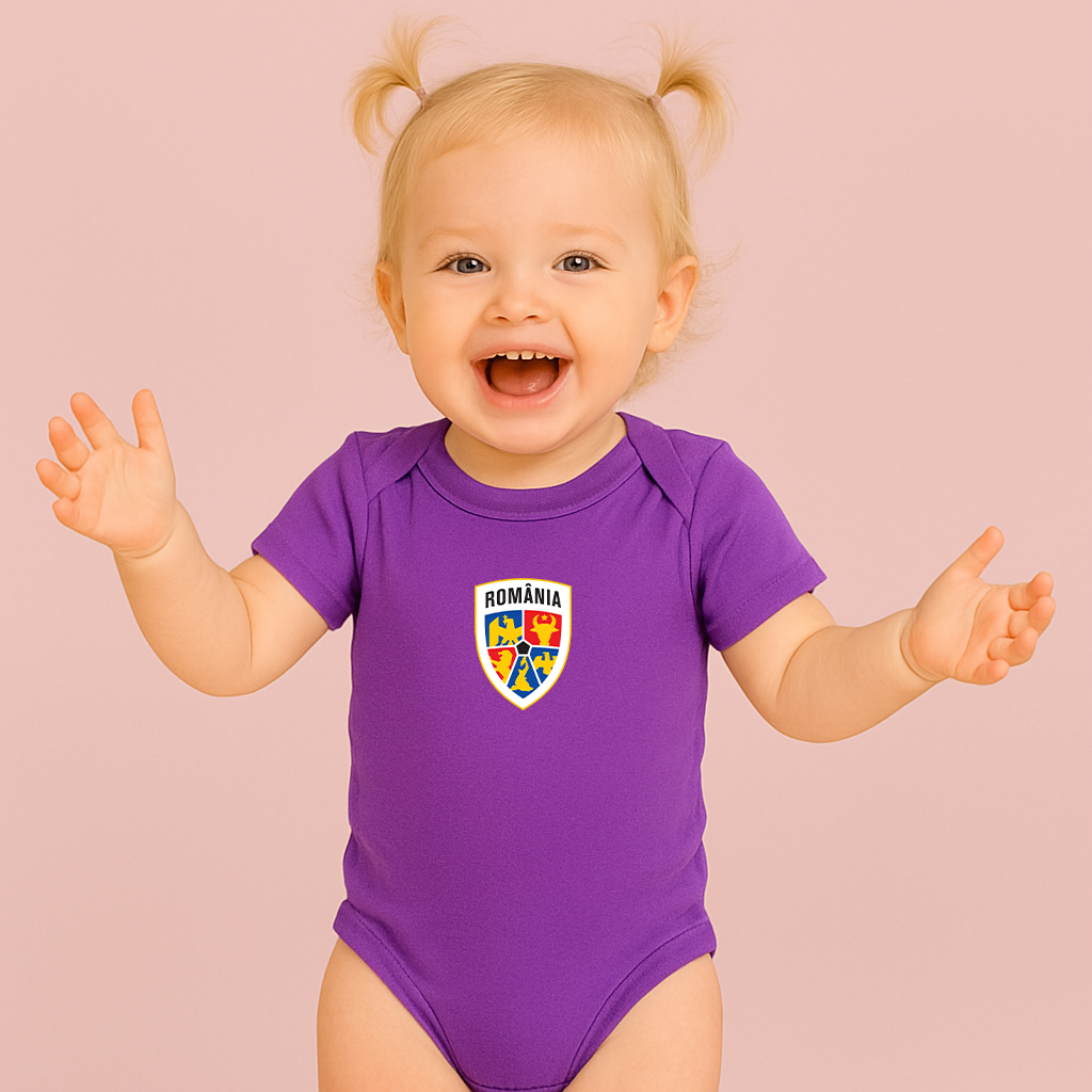Romania National Soccer Team Baby Romper Onesie