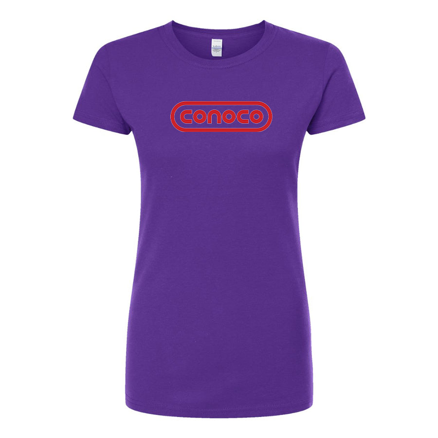 Women's Conoco Gas Station Round Neck T-Shirt