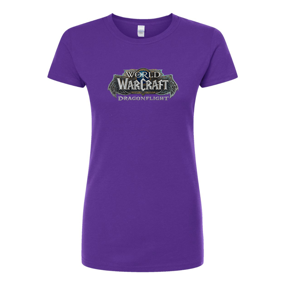 Women's World of Warcraft Dragon Flight Game Round Neck T-Shirt