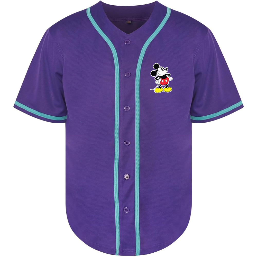 Men's Mickey Mouse Cartoon Baseball Jersey