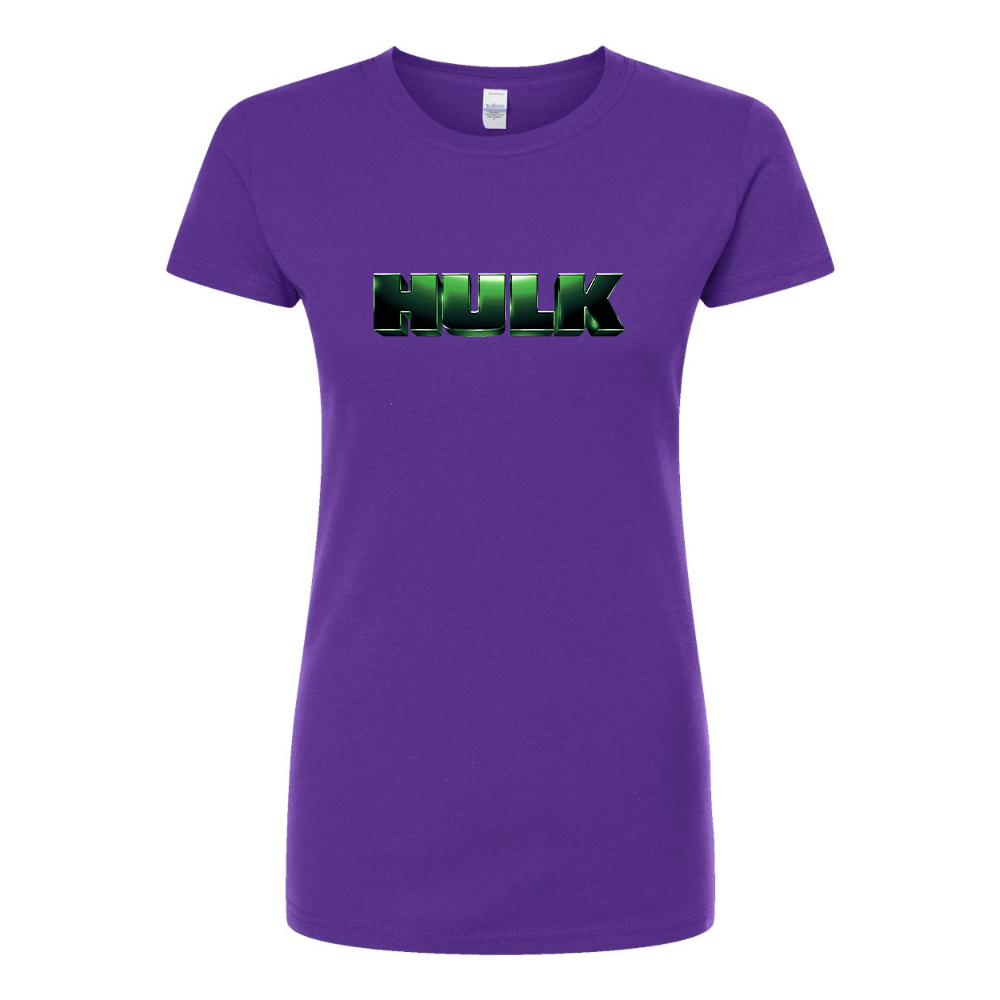 Women's The Hulk Marvel Superhero Round Neck T-Shirt